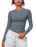 Fitted Long Sleeve Cotton Tee