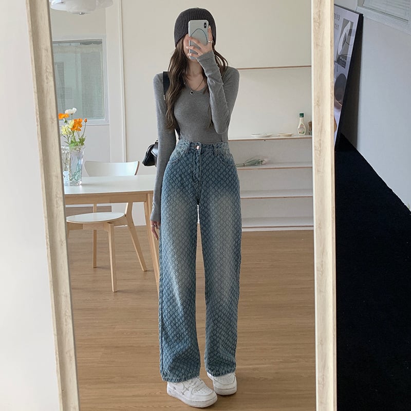 High Waist Wide Leg Jeans