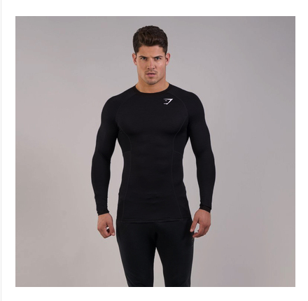 Men's Long Sleeve Compression Training Top, Custom Fit